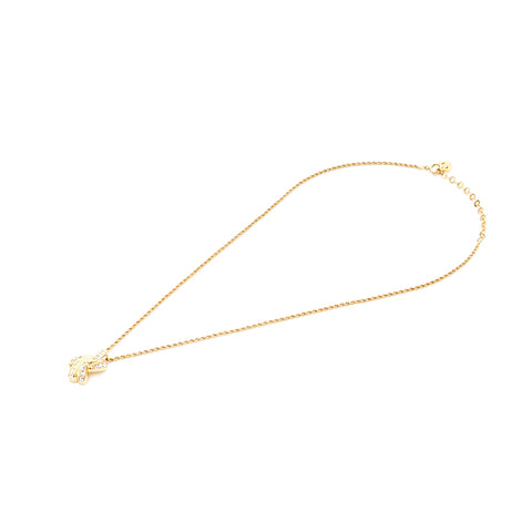 Christian Dior Rhinestone Collier Gold WS5523