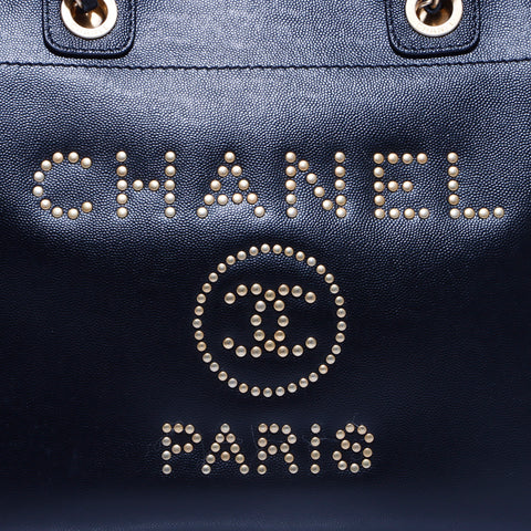 Chanel Chanel Nr. 28 Deauville 2way Caviar Haut Umhängetasche Schwarz WS5545