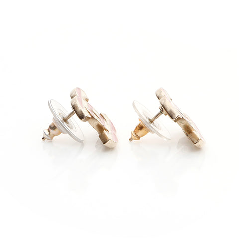 Chanel Coco Mark Border Boucles d'oreilles Gold WS5599