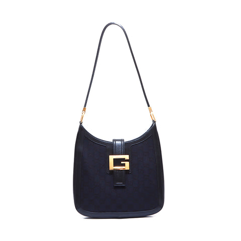 Gucci GG帆布手提包黑色WS5609