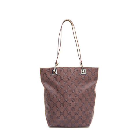 Gucci GG帆布手提包棕色WS5618