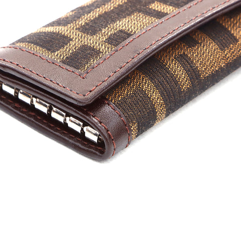 Fendi Zucca Key Case Brown WS5630