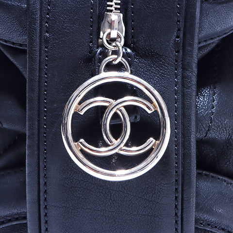 シャネル CHANEL マトラッセ ボストン ハンドバッグ ブラック WS5636