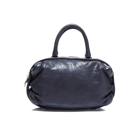 Chanel Chanel Matelasse波士顿手提包黑色WS5636