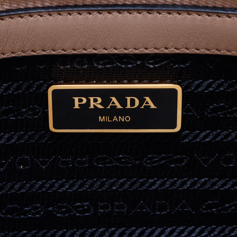 Prada Saffiano 2way手袋米色WS5645