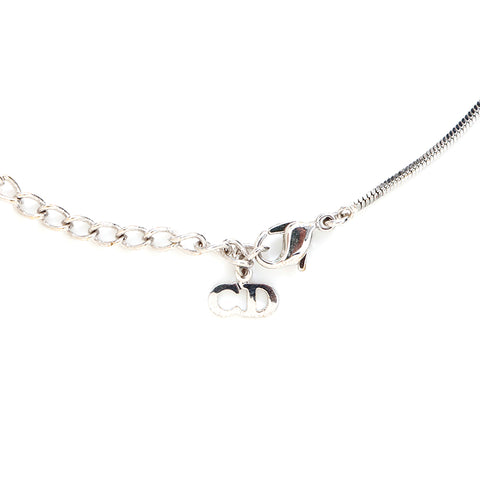 Christian Dior Plate Trotter Collier Silver WS5666