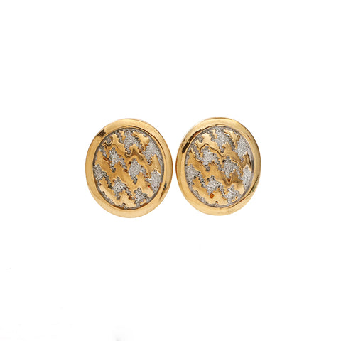 Christian Dior Round Earrings Gold WS5670