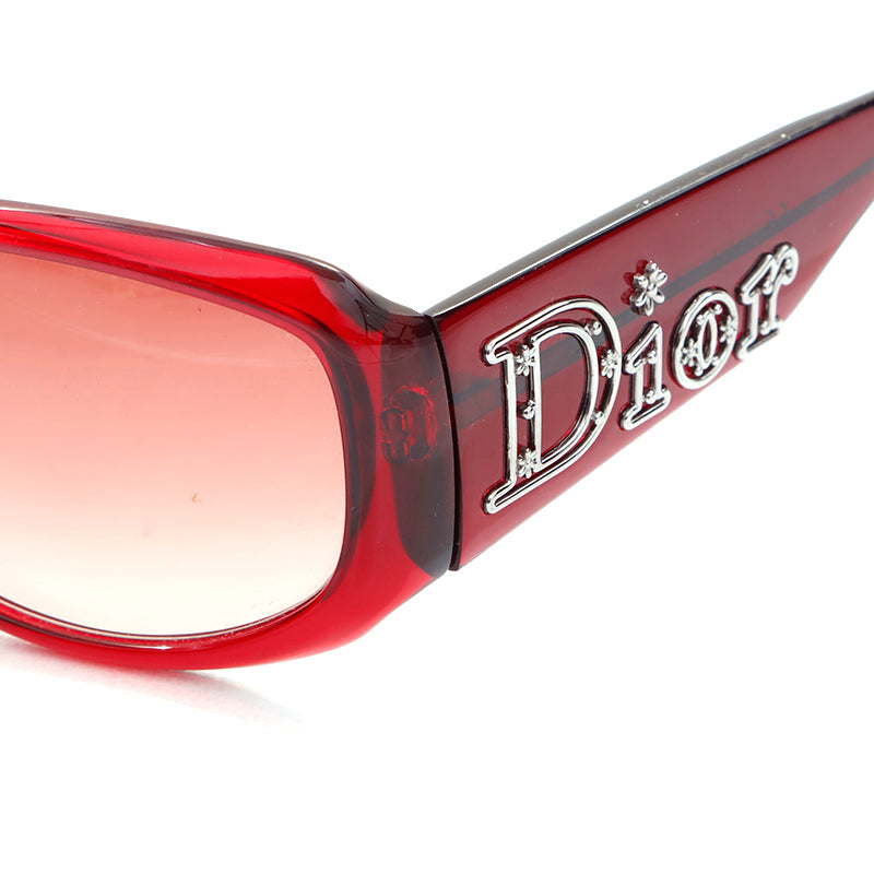 Dior ディオール　サングラス　美品☆ クリスチャンディオール Christian Dior ロゴ サングラス ワイン