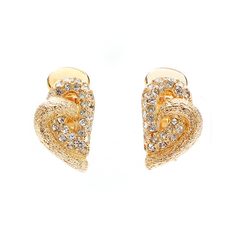 Christian Dior Boucle d'oreille strass or WS5680