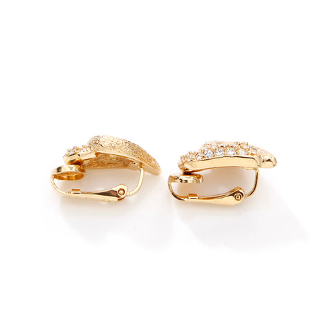 Christian Dior Boucle d'oreille strass or WS5680