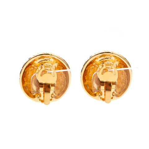 Boucles d'oreilles de logo Chanel Chanel Gold WS5681