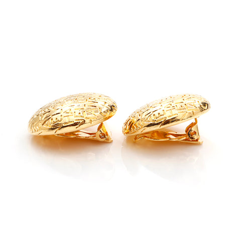 Boucles d'oreilles de logo Chanel Chanel Gold WS5681