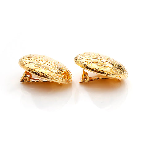 Boucles d'oreilles de logo Chanel Chanel Gold WS5681