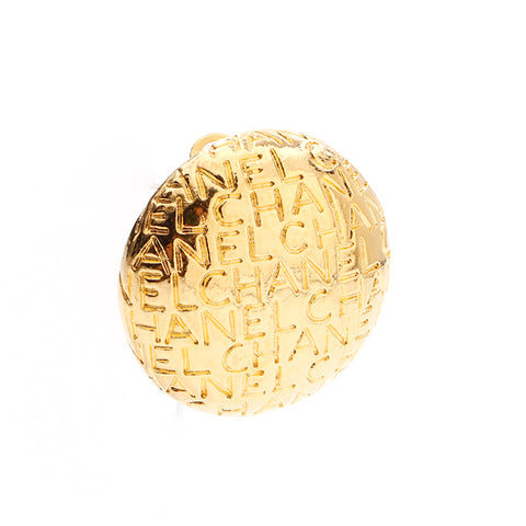 Boucles d'oreilles de logo Chanel Chanel Gold WS5681