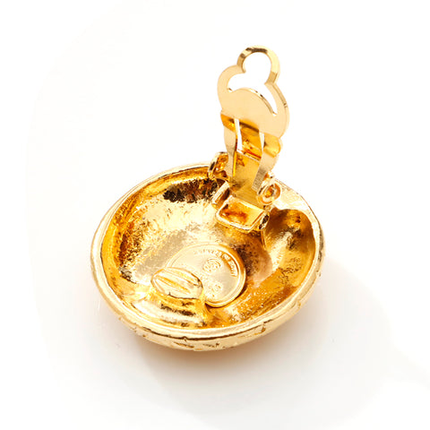 Boucles d'oreilles de logo Chanel Chanel Gold WS5681