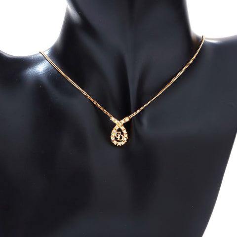 Collier logo Christian Dior or WS5692