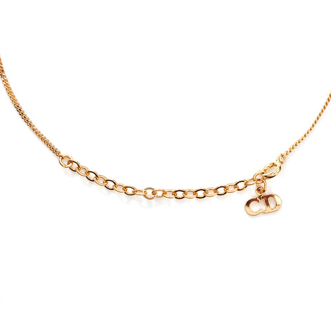 Collier logo Christian Dior or WS5692