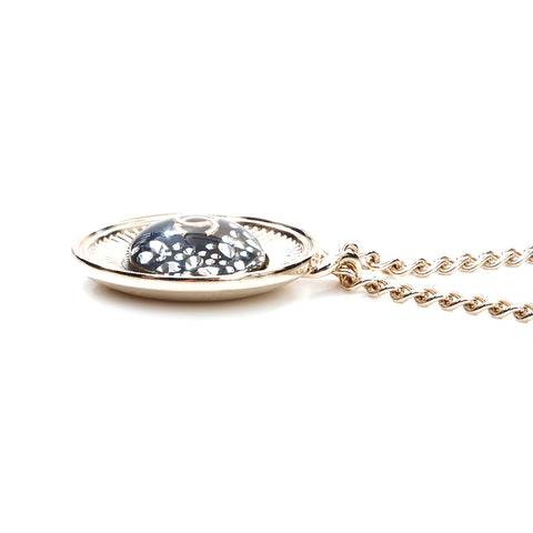CHANEL COCO Mark strass Collier Argent WS5694