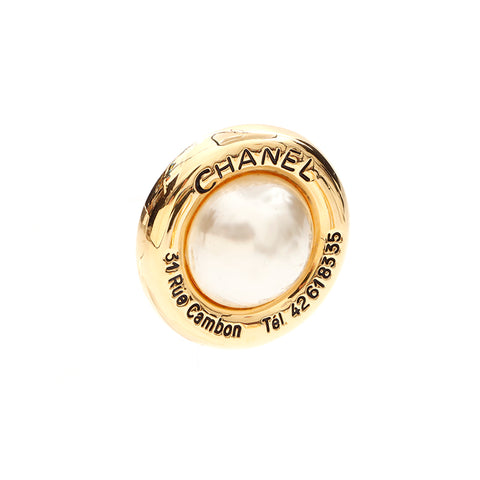 シャネル CHANEL パール ラウンド イヤリング ゴールド WS5705