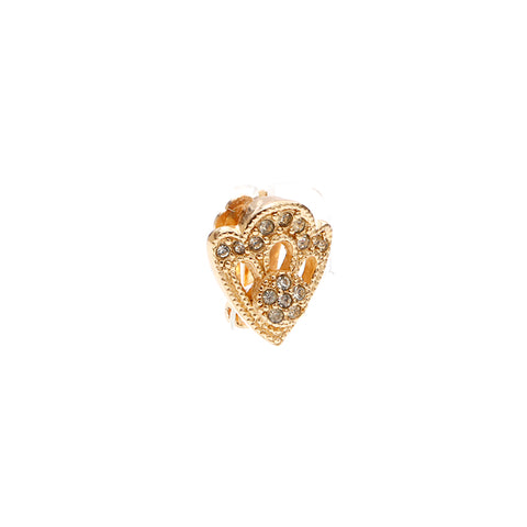 Christian Dior Boucle d'oreille strass or WS5711