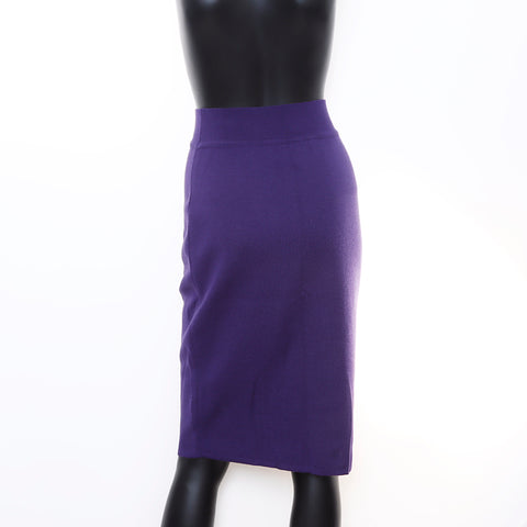 CELINE Macadam Jacket Skirt Suit setup wool purple WS5713