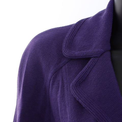 CELINE Macadam Jacket Skirt Suit setup wool purple WS5713