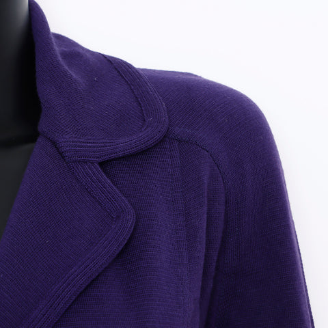 CELINE Macadam Jacket Skirt Suit setup wool purple WS5713