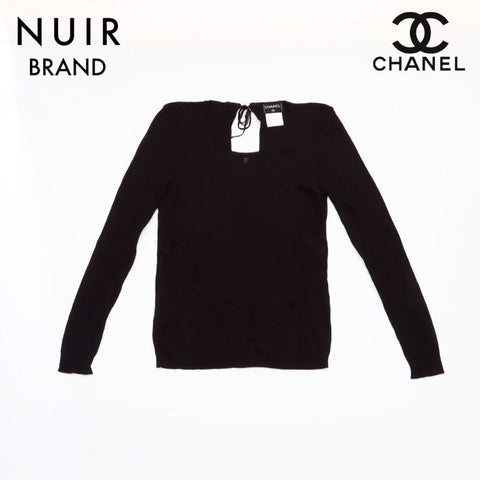 シャネル CHANEL ココマーク カットソー カシミヤ ブラック WS5721