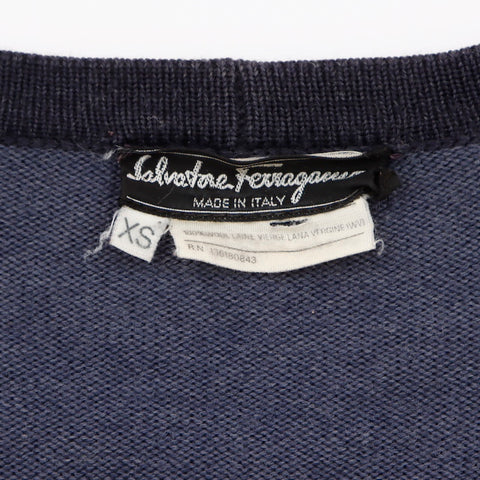 Salvatore Ferragamo Size XS Vara cardigan blue WS5761
