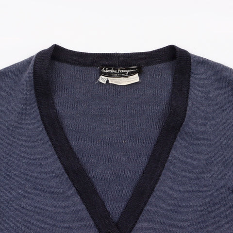 Salvatore Ferragamo Size XS Vara cardigan blue WS5761