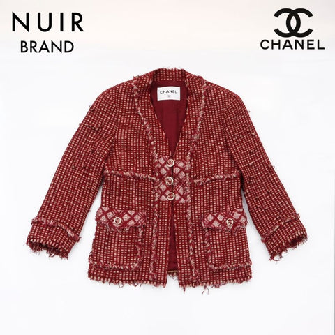 シャネル CHANEL 2000s ジャケット レッド WS5765