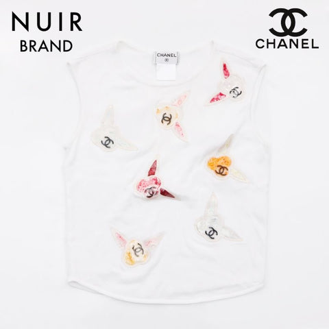 シャネル CHANEL 2000s 半袖Ｔシャツ ホワイト WS5772