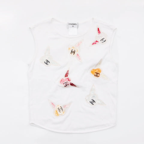 Chanel CHANEL 2000s Short Sleeve T-Shirt White WS5772