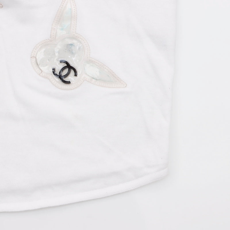 【新品未着用】CHANEL IDENTIFICATION Tシャツ 新品 【Mサイズ】CHANEL シャネル ロゴ 正規 タグ 番号有 スタッフ