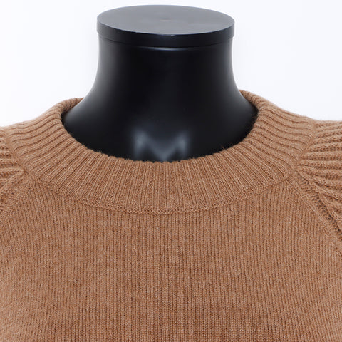 Chanel Long Sleeve Knit Dress Camel Brown WS5793
