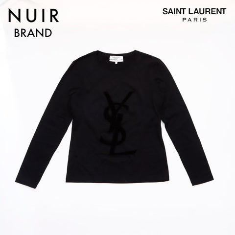 サンローランパリ SAINT LAURENT PARIS 長袖Ｔシャツ ブラック WS5810