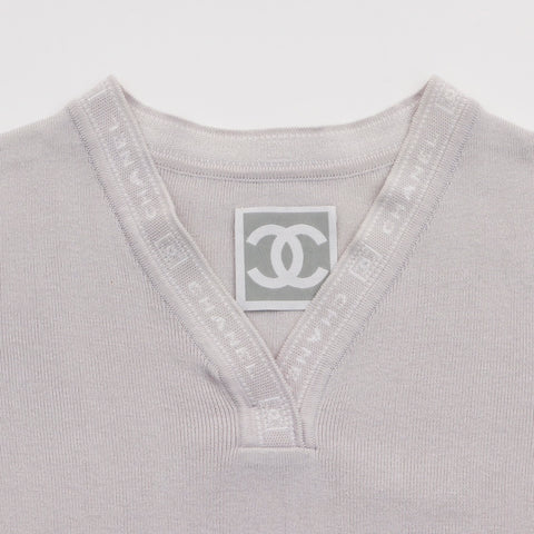 シャネル CHANEL スポーツライン コットン 半袖Ｔシャツ グレー WS5812