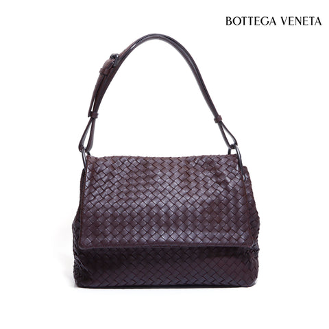 ボッテガヴェネタ BOTTEGAVENETA イントレチャート ハンドバッグ ブラウン WS5848