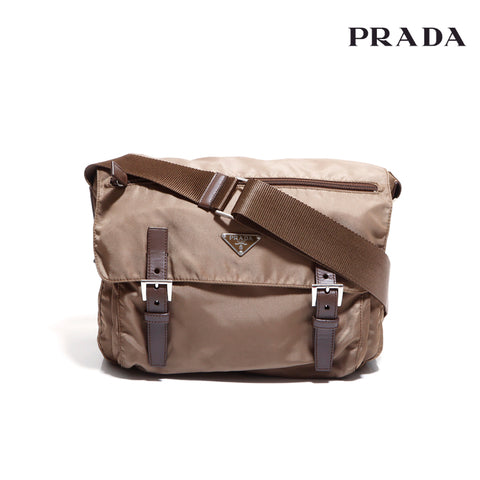 プラダ PRADA ショルダーバッグ ナイロン カーキ WS5849