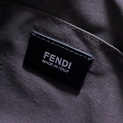 フェンディ FENDI ズッカ柄 ショルダーバッグ PVC ブラック WS5875