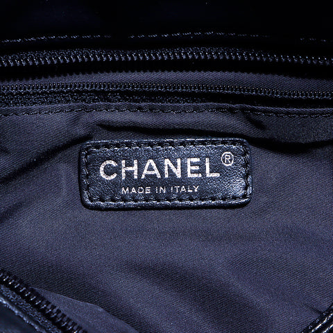 シャネル CHANEL パリビアリッツ ハンドバッグ レザー ブラック WS5888