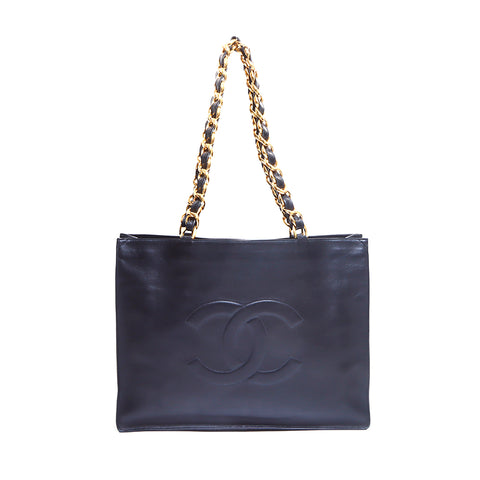 シャネル CHANEL ココマーク ショルダーバッグ レザー ブラック WS5889