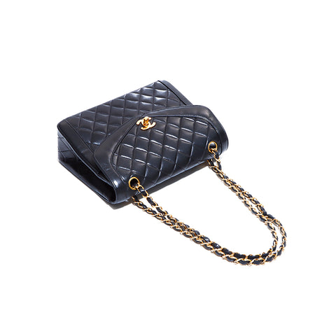 シャネル CHANEL マトラッセ ショルダーバッグ レザー ブラック WS5892