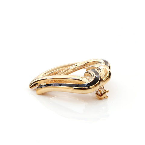 Christian Dior Herzbrosche Gold WS5920