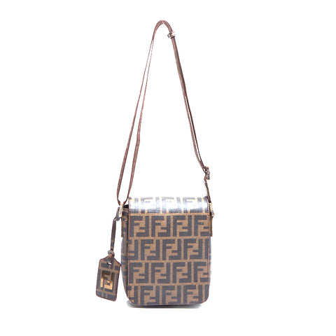 Fendi Zucca肩带棕色WS5931