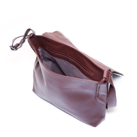 Bottegaveneta Intrecciato Messenger肩带棕色WS5942