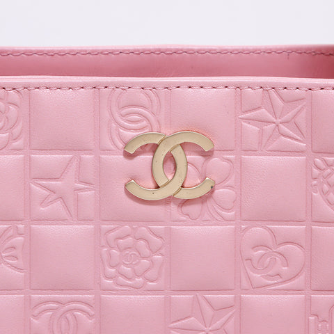 Chanel Chanel 2008 Icon Ligne Chocolate Bar à main sac à main rose WS5946