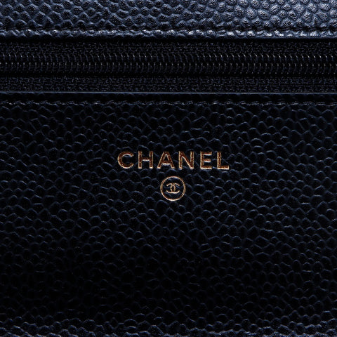 シャネル CHANEL キャビアスキン WOC ショルダーバッグ ブラック WS5948