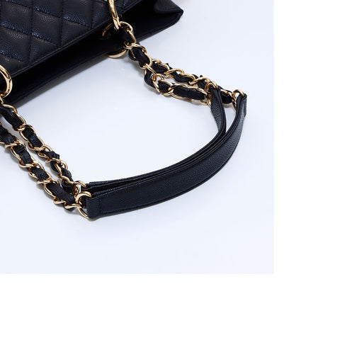 シャネル CHANEL 2019年 キャビアスキン GST トートバッグ ブラック WS5959