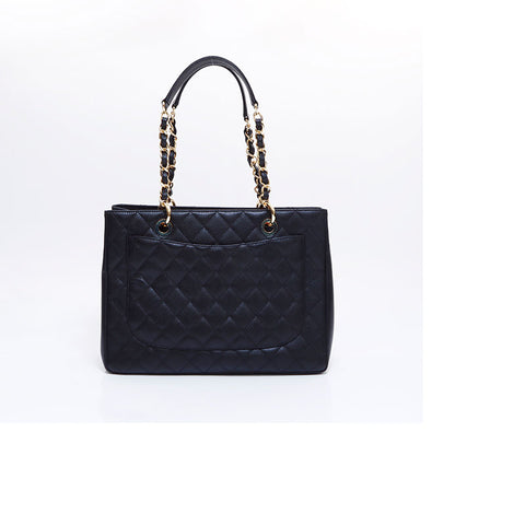 シャネル CHANEL 2019年 キャビアスキン GST トートバッグ ブラック WS5959